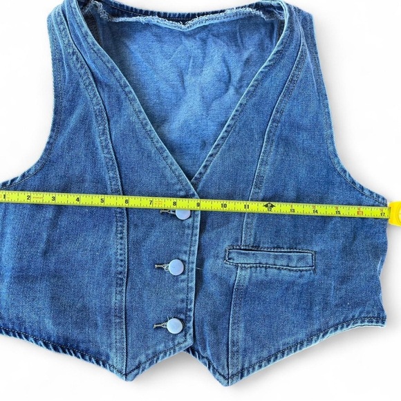 Denim Vest - Y2K Vibes Festival| Size M 💙 - Picture 3 of 6
